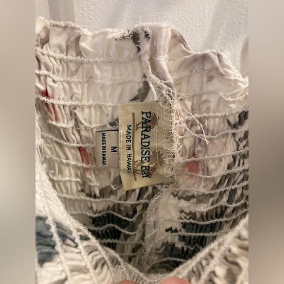 Paradise Bay Hawaiian Print Smock Summer Dress - Picture 2 of 5